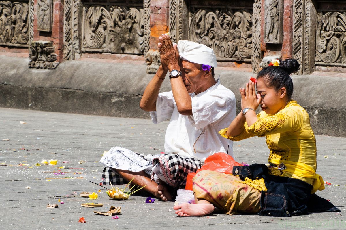 Temple Priest performing rituals