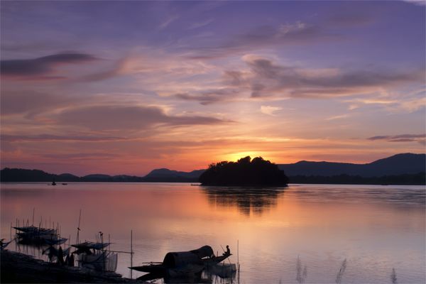 Guwahati city and Brahmaputra river