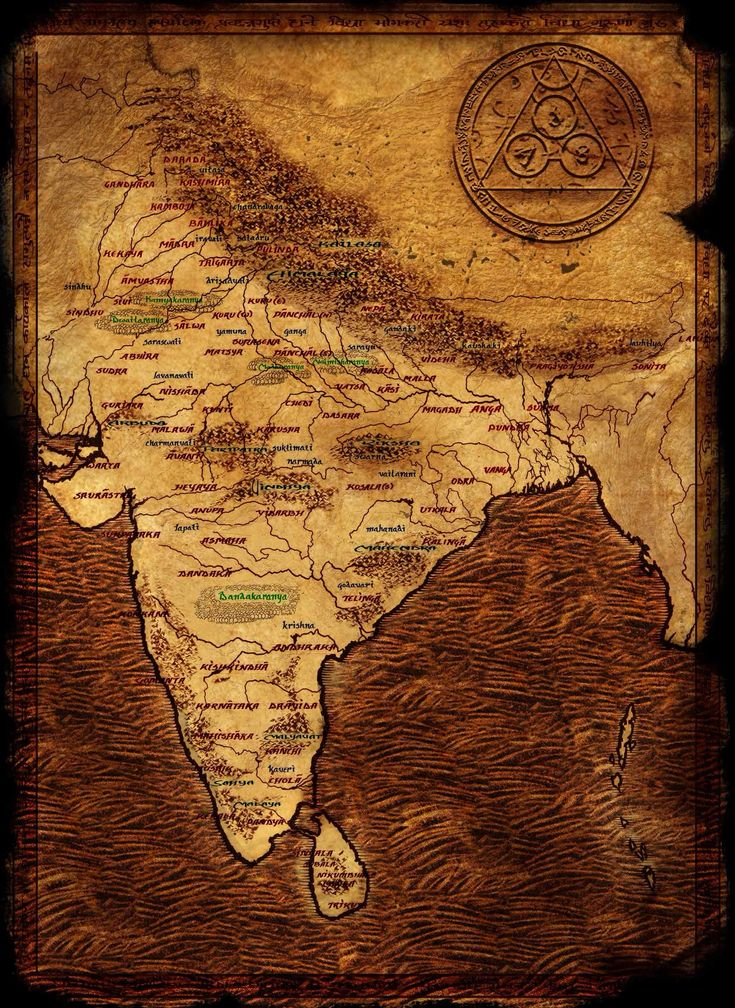 An ancient map of India